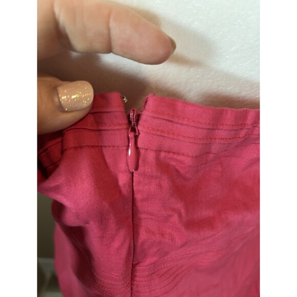 Ann Taylor Women’s Pink Halter Babydoll Dress Embroidered Eyelet 12 Event Guest - Picture 7 of 14